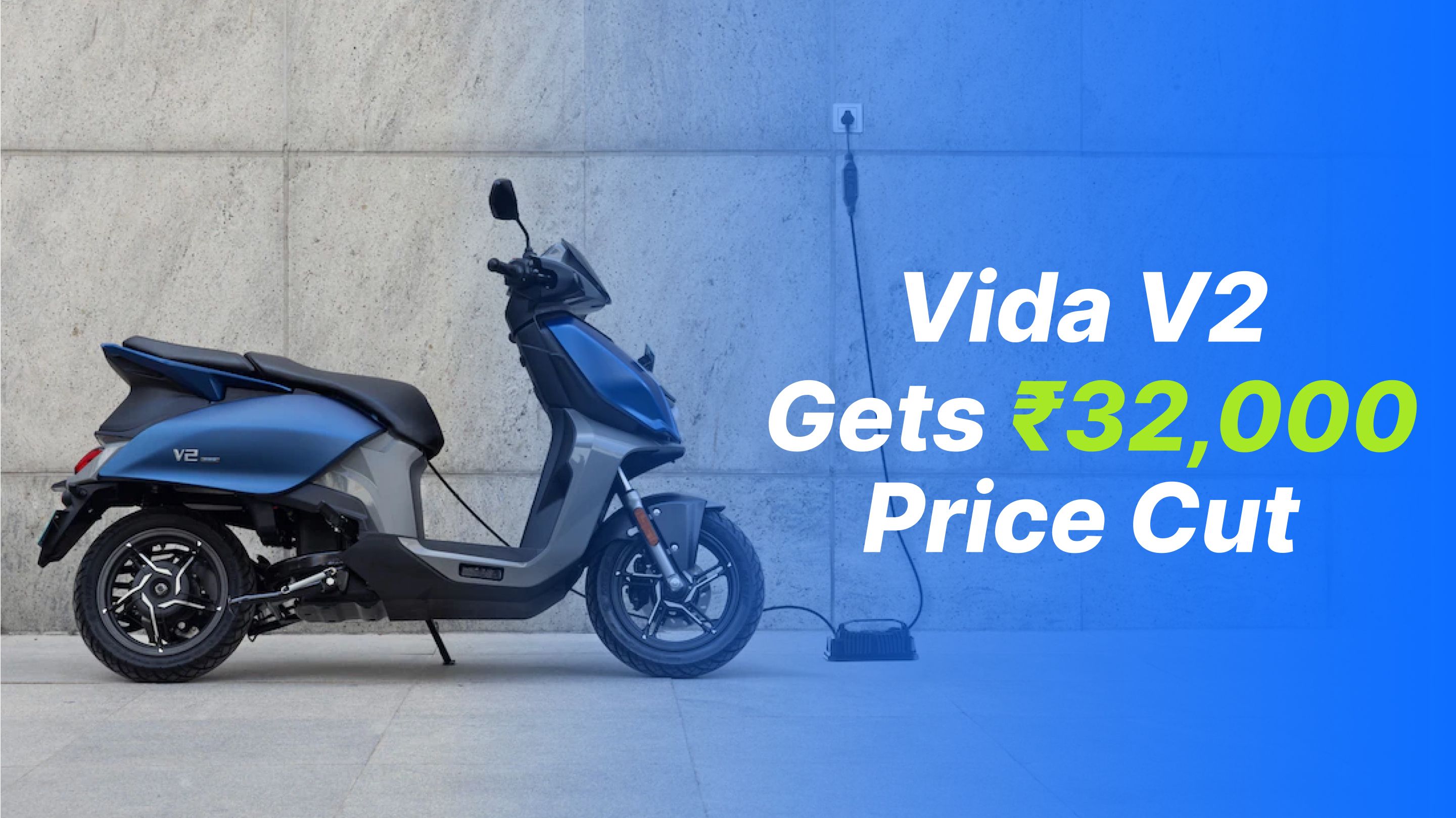 Hero Cuts Vida V2 Electric Scooter Prices by ₹32,000